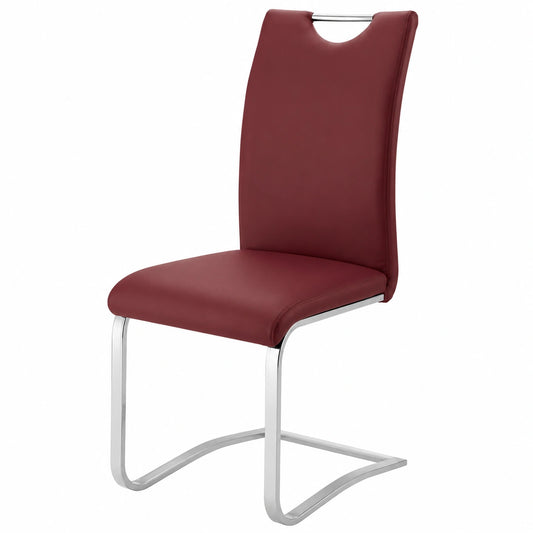 Robas Lund Schwingstuhl Set Köln, 2er Set, Bordeaux, für Esszimmer, 57 x 43 x 100 cm